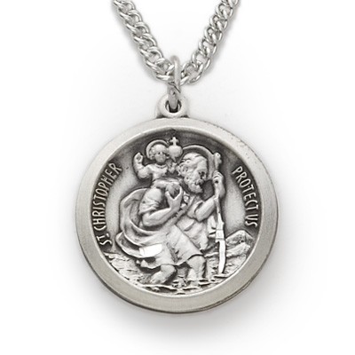 ST CHRISTOPHER STERLING SILVER
