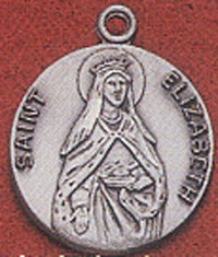 ST ELIZABETH OF HUNGARY STERLING SILVER MEDAL