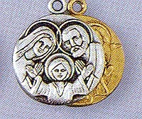 HOLY FAMILY STERLING SILVER MEDAL
