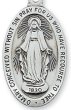 STERLING SILVER MIRACULOUS MEDAL ON 18" CHAIN