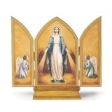 10" H Our Lady of Grace Triptych