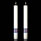 Matching Side Candles for Benedictine Paschal Candle