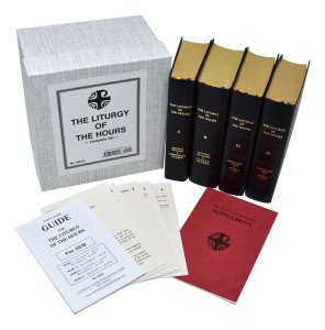 LITURGY OF THE HOURS FOUR VOLUME SET - LEATHER