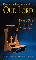 PRAYING IN THE PRESENCE OF OUR LORD PRAYERS FOR EUCHARISTIC ADORATION