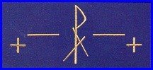 CHI RHO CROSS & BARS EMBROIDERED ALTAR CLOTH