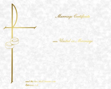 MARRIAGE CERTIFICATE - CREATE YOUR OWN