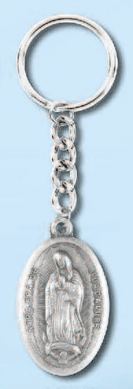 OUR LADY OF GUDALUPE MEDAL KEY CHAIN