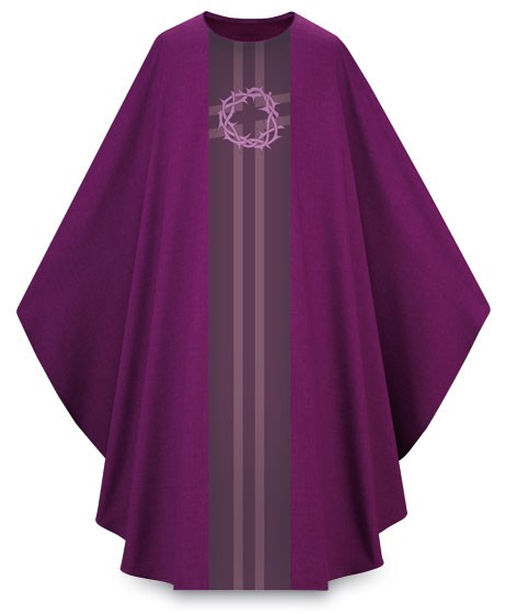 CHASUBLE LENT CROWN OF THORNS