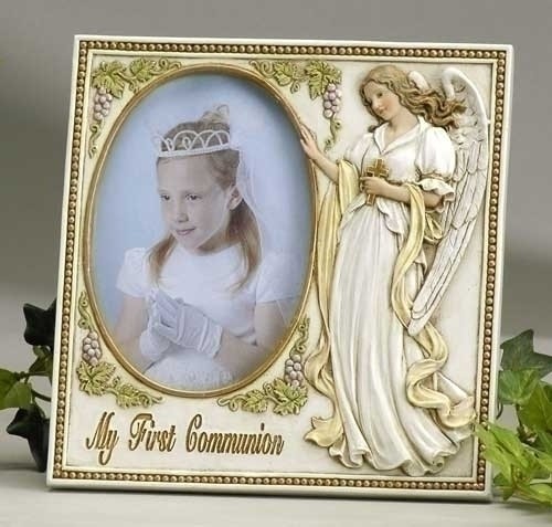 FIRST COMMUNION PHOTO FRAME WITH ANGEL