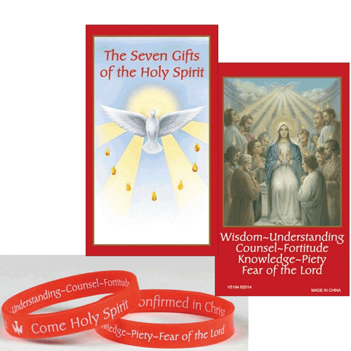 GIFTS OF THE HOLY SPIRIT WRIST BAND WITH CARD - 73-2402