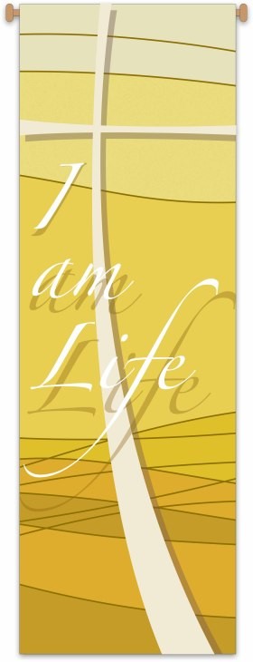 BANNER - DIGITAL PRINTED "I AM LIFE"