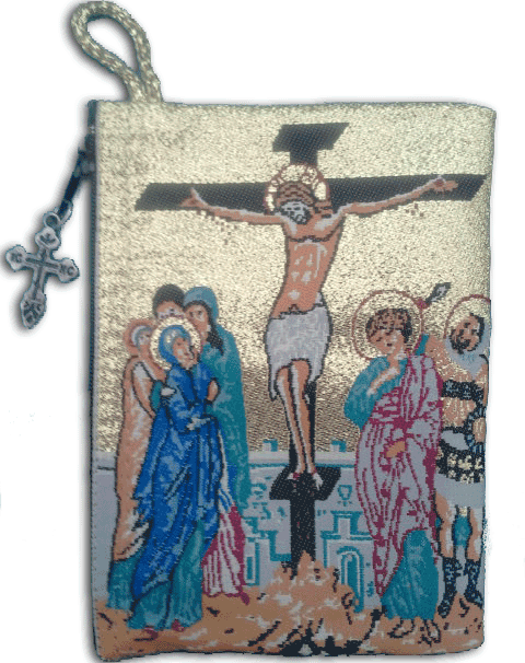CRUCIFIXION TAPESTRY ICON POUCH