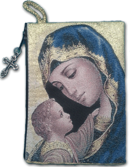 MADONNA & CHILD TAPESTRY ICON POUCH