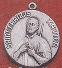 ST FRANCIS XAVIER STERLING SILVER MEDAL