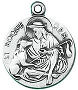 ST ROQUE STERLING SILVER MEDAL