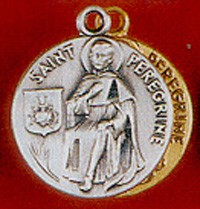 ST PEREGRINE STERLING SILVER MEDAL