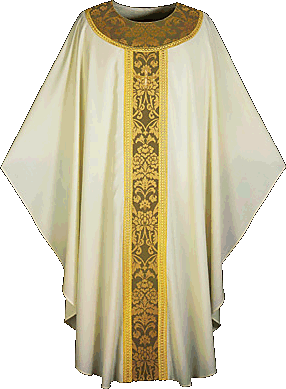 BRUGIA FABRIC AND BROCADE CHASUBLE