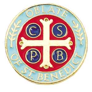 OBLATE OF ST BENEDICT LAPEL PIN