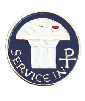 SERVICE IN LAPEL PIN