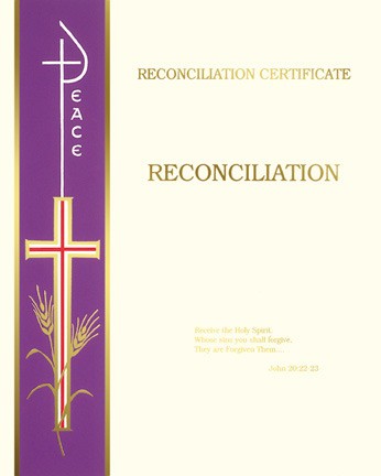 RECONCILIATION CERTIFICATE - CREATE YOUR OWN