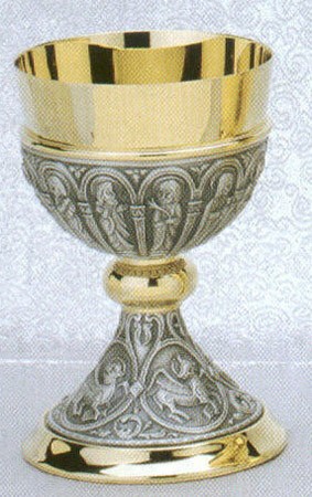 CHALICE STERLING CUP WITH BOWL PATEN