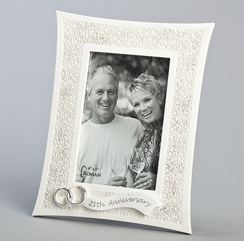 25TH ANNIVERSARY FRAME 8.75" (HOLDS 4X6)