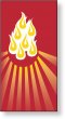 HOLY SPIRIT FLAMES BANNER - 7216