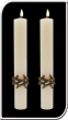 Matching Side Candles for Crown of Thorns Paschal Candle