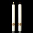 Matching Side Candles for Evangelium Paschal Candle
