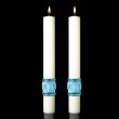 Matching Side Candles for Holy Rosary Paschal Candle