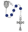 6 MM BLUE GLASS FIRST COMMUNION ROSARY
