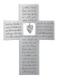 7.25"H MEMORIAL CROSS W/CHARM AND VERSE