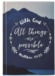 JOURNAL WITH GOD ALL THINGS... HARD COVER 4-1/2"x6-1/4"