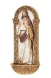 7.25 INCH SACRED HEART OF JESUS HOLY WATER FONT