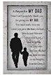 Prayer for My Dad Plaque