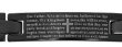 Men's Black Stainless Bracelet with Our Father Prayer