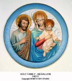 Holy Family Medallion by Demetz Art Studio ®