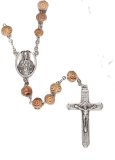 OLIVE WOOD ROSARY - 20361A