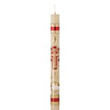 CHRIST THE REDEEMER 3" X 36" NON-BEESWAX PASCHAL CANDLE