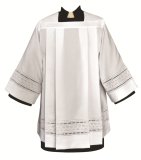 4661 SURPLICE with Embroidered Eyelet