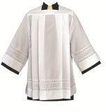 4771 SURPLICE with 1" Lace Bands