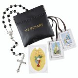 BLACK DELUXE ROSARY KIT