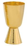 COMMON CUP 10oz GOLD PLATED HAMMERED FINISH