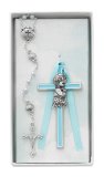 Baptism Cross and Shell Rosary