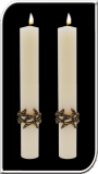 Matching Side Candles for Crown of Thorns Paschal Candle