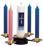 Advent Wreath Wrought Iron Candle Stand