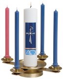 Advent Wreath Candle Stand 7/8" Taper Socket