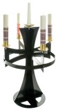 Advent Wreath Candle Stand Black