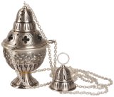 Censer and Boat with Gold Cross