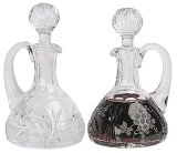 Crystal Cruets (Pair) 6 oz.